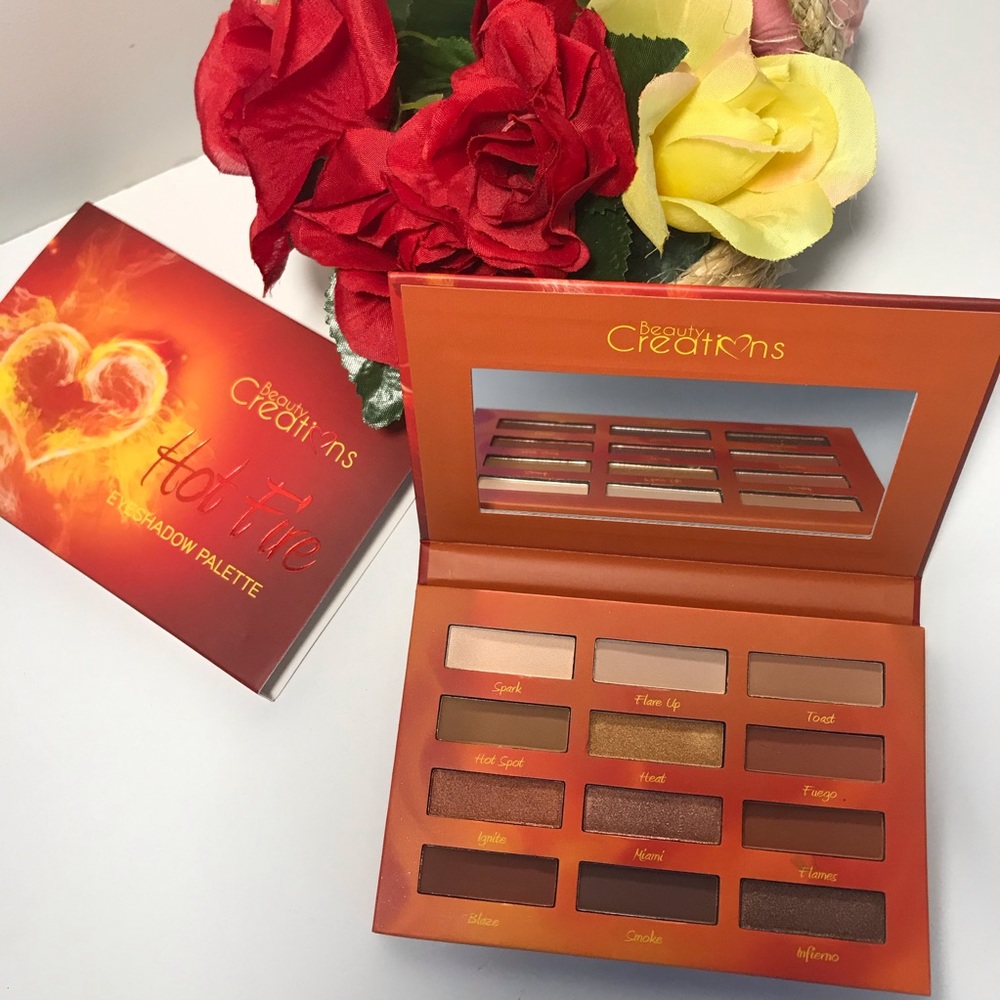 BEAUTY CREATIONS HOT FIRE EYE SHADOW PALETTE.